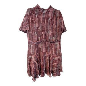 Reiss nwt Natalie Geo dress womens size US 12 split sleeve $275